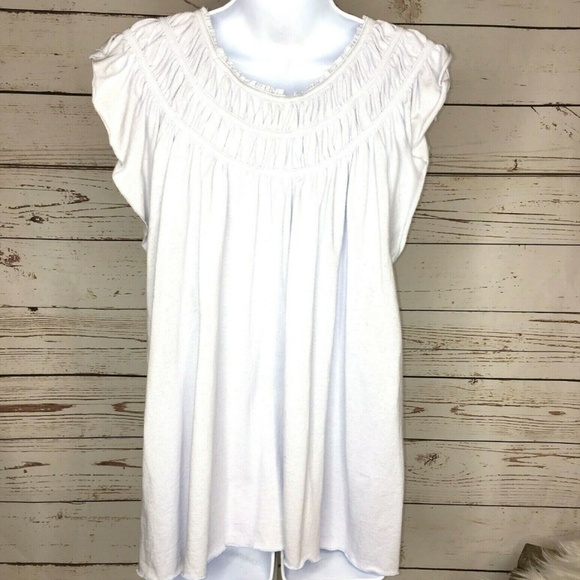 We the Free coconut gathered top size Large New! - Picture 4 of 8